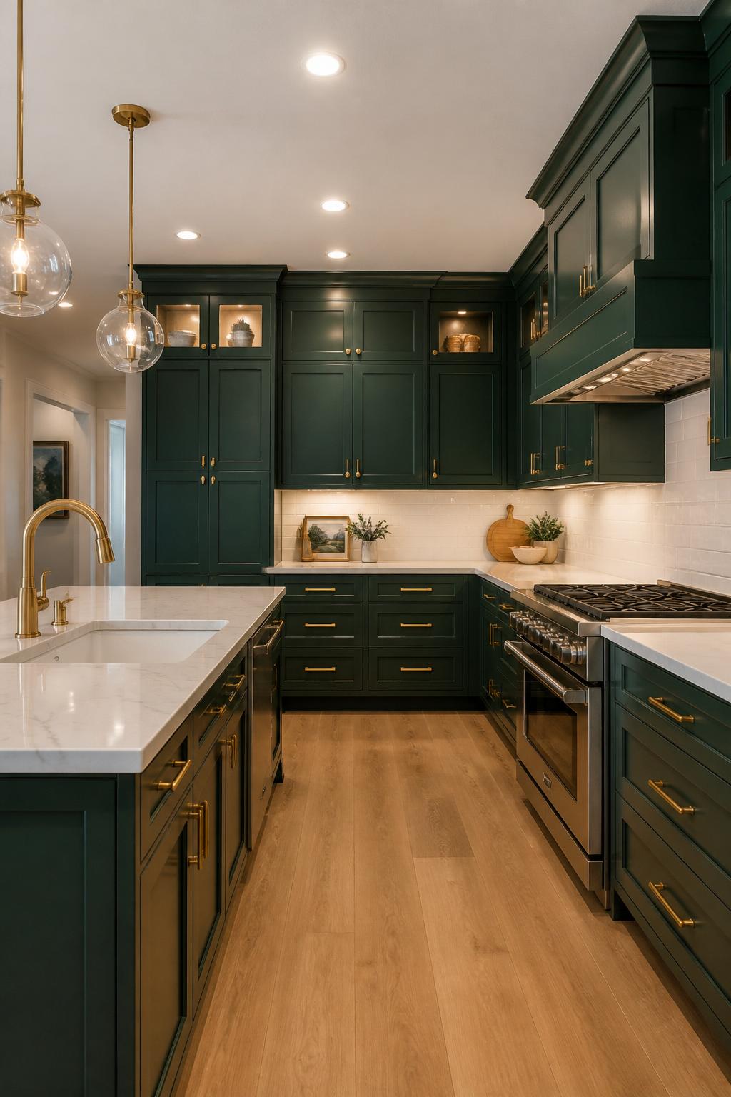 Forest Green Kitchen